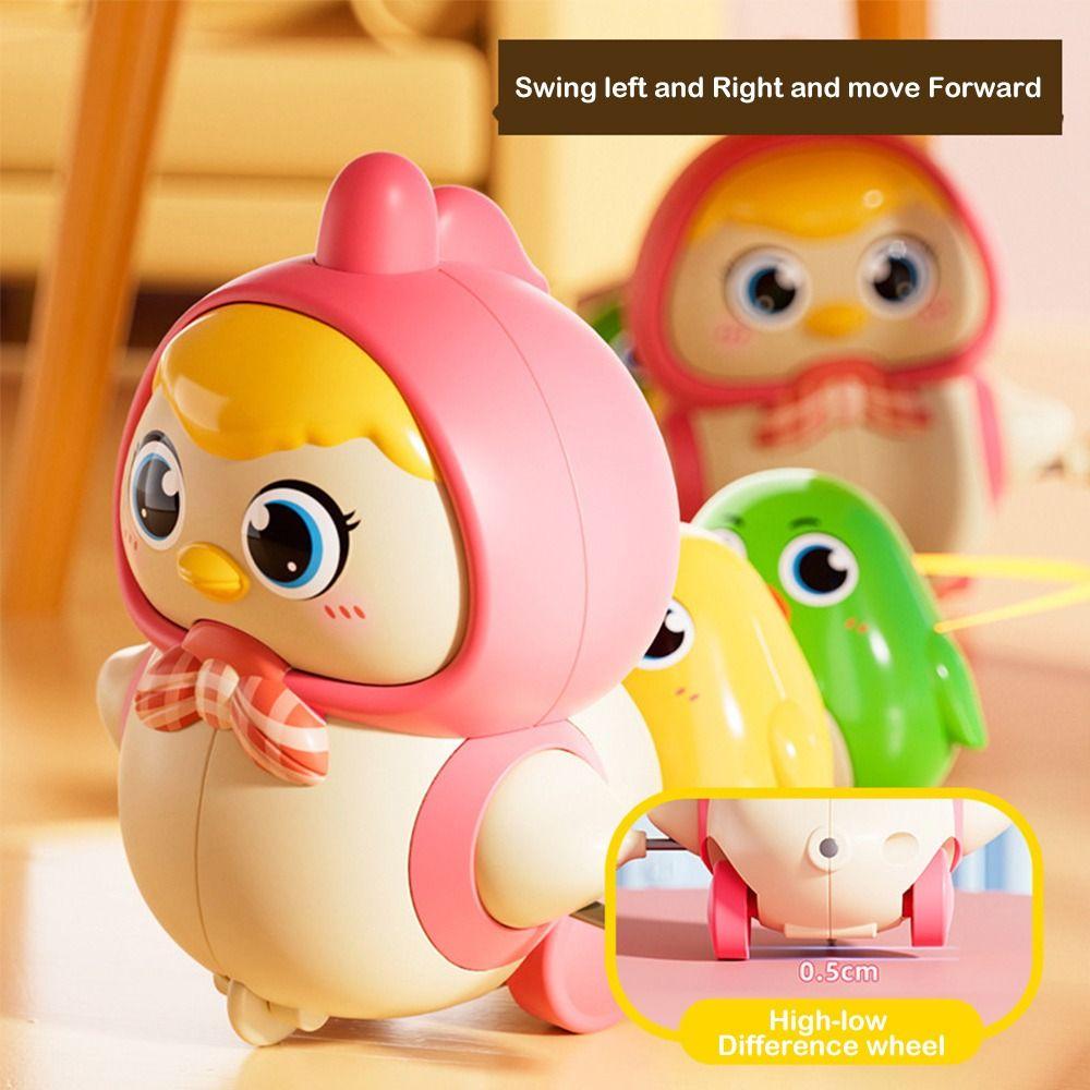 4pcs Set Sensory Exercise Walk Chicken Toys Intelligent Wind-up Toy for Baby Walking