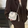 This Year's Popular Bag Diamond Small Bag 2025 New Niche Super Fire Shoulder Armpit Bag Versatile Chain Bucket Bag