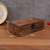 Ретро Прямоугольная Деревянная Коробка для Хранения Раскладушка Настольный Органайзер Шкатулка для Ювелирных Изделий Подарочная Коробка для Домашнего Декора Organizador