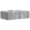 Wall Mounted Side Table Grey Sonoma 59 x 34.5 x 17 cm