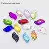 28-Piece S-Shaped Crystal Glass Diamond Leafs for DIY Clothing and Wedding Dress Accessories