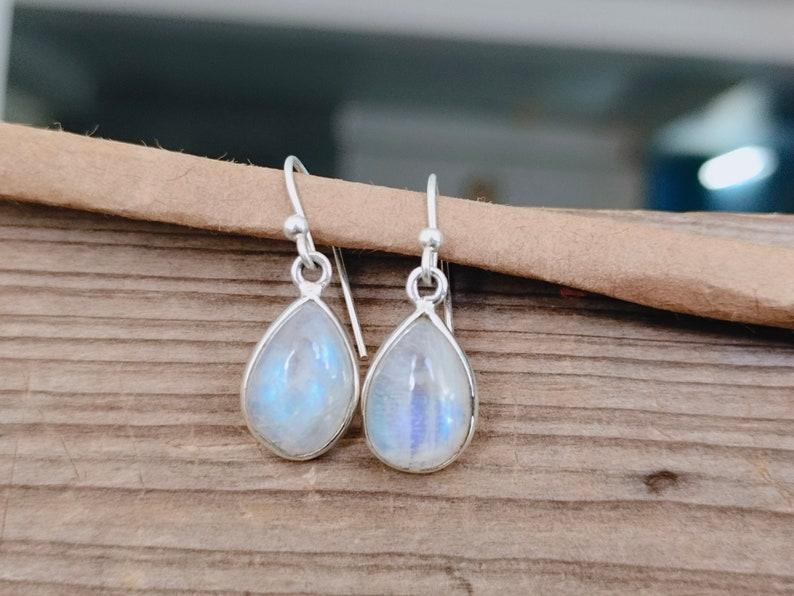 Серьги-подвески с лунным камнем для женщин, серьги из стерлингового серебра 925 пробы, подарок на день рождения, подарок на годовщину