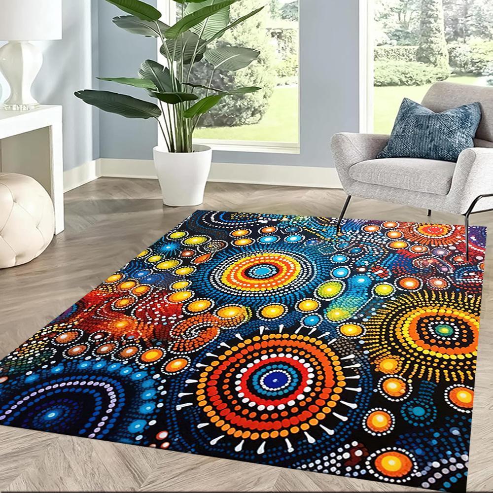 Australian Aboriginal Style 72 Carpet Suitable for Decorate room Hallway Playrooms Study room Anti-slip Rug Office home decor