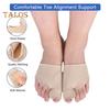 1 пара корректоров косточек большого пальца ноги, разделитель пальцев ног для женщин и мужчин, выпрямитель для больших пальцев ног, подушечки для коррекции косточек большого пальца ноги, разделитель пальцев ног