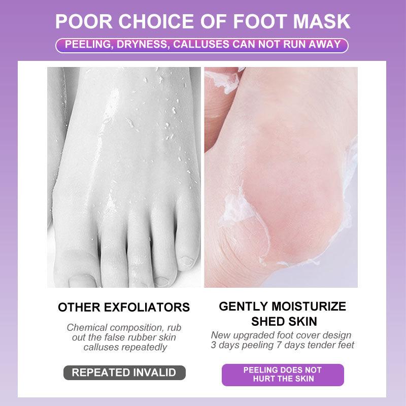 Lavender VC Exfoliating Foot Mask Remove Dead Skin Anti-Crack Moisturizing Foot Care