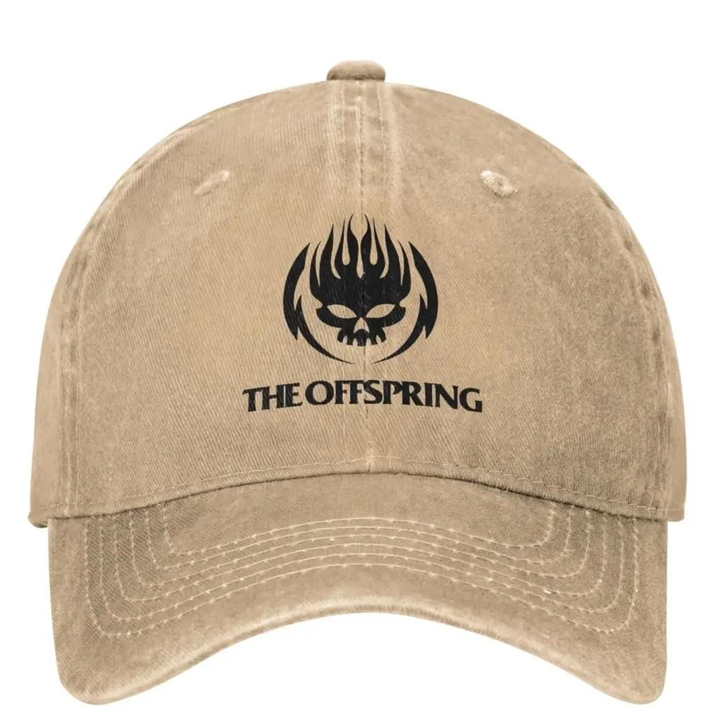 Панк The Offspring Черный Логотип Стиранная Бейсболка Рок-Музыкальная Группа Тракерская Кепка Папы Унисекс Взрослый Для Улицы Спорт Защита от Солнца Кепка на Защелке
