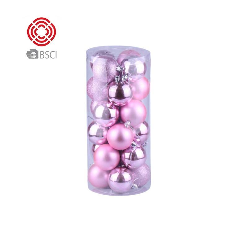 Диаметр 3/4/6/8 см, рождественские безделушки, украшения, 24 шт. в бочке, набор рождественских красочных шаров, гальванизированный пластиковый подвесной шар для рождественской елки, украшение для дома