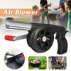Outdoor Barbecue Fire Bellows, Hand Crank Air Blower Tool, Portable BBQ Fan for Camping Stove Accessories