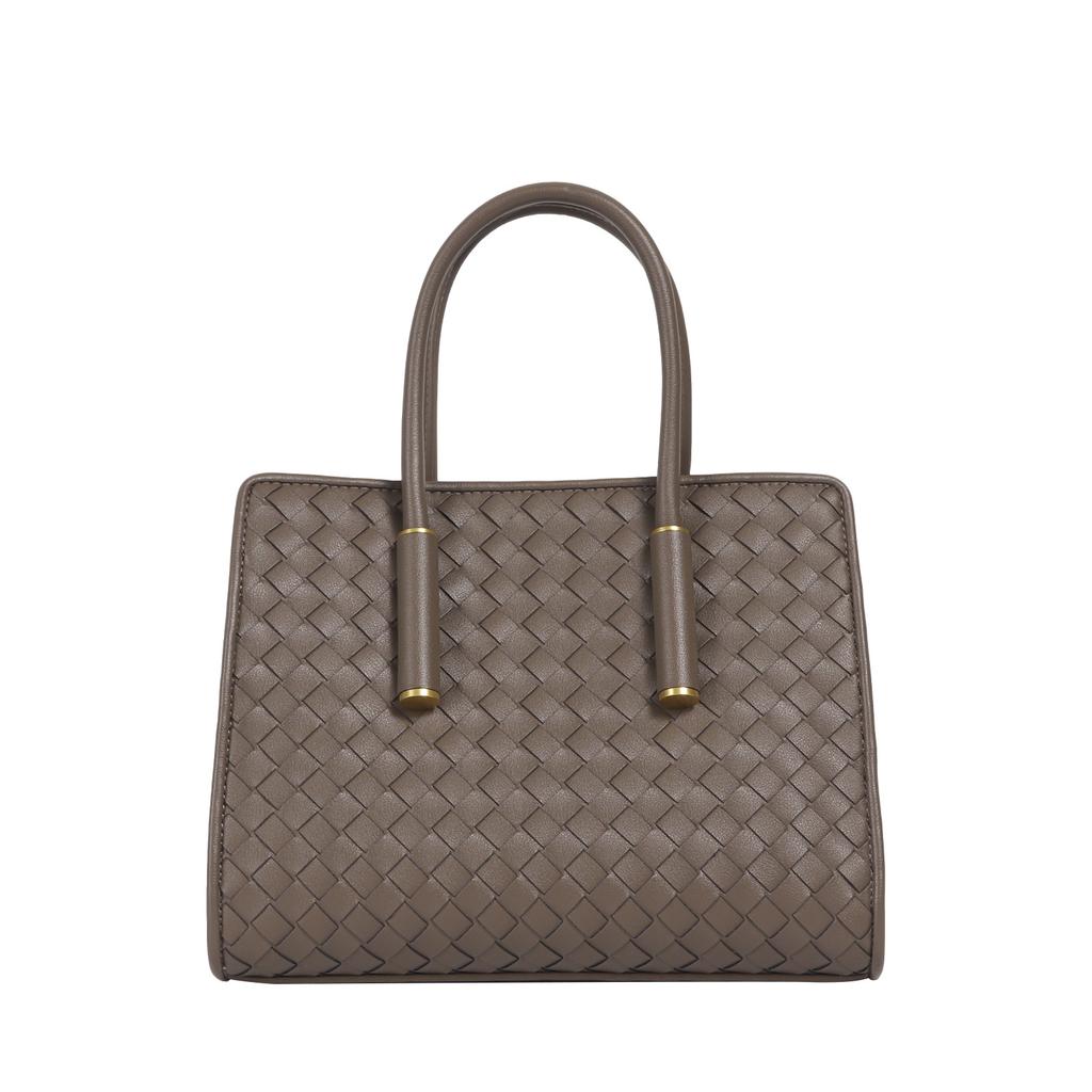 Casual vacation woven bag fashion commuter handbag leather premium large capacity shoulder messenger bag women