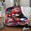1 шт. Мягкое и теплое фланелевое одеяло Mario Bros, многоцелевое покрывало для дивана, софы, офиса, кровати, кемпинга, путешествий 176