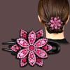 Fashion Flower Large Clip Mom Hair Accessories Hair Clips Simple Rhinestone Diamond Plate Hair Duckbill Clip