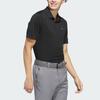 adidas Рубашка поло Performance Golf Solid Color Logo с коротким рукавом Polo для мужчин, черные IN6418