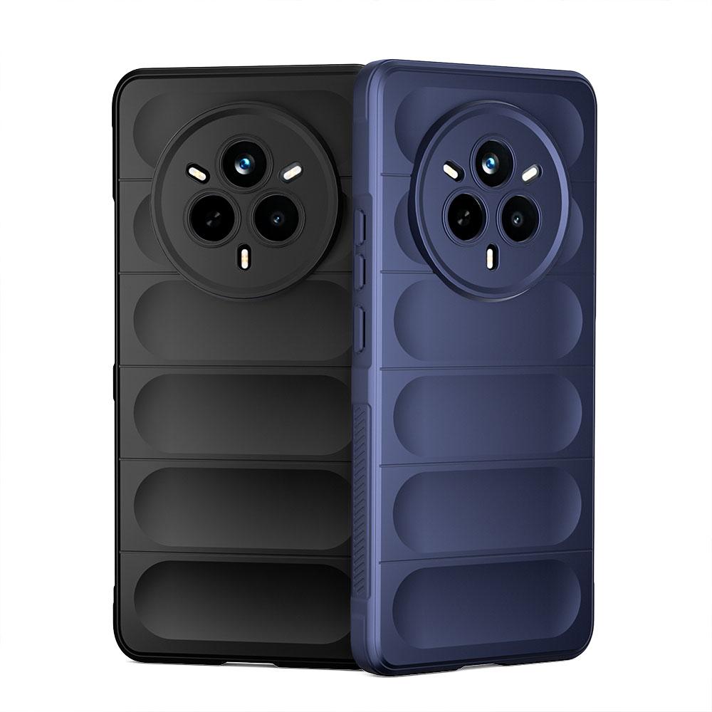 KEYSION Противоударный матовый чехол для телефона Realme 14 Pro 5G, противоскользящий мягкий силиконовый чехол для задней панели телефона OPPO Realme 14 Pro+5G