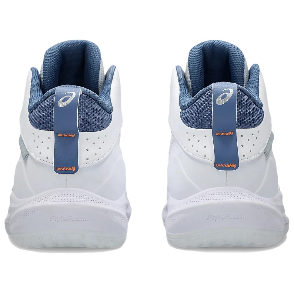 Asics Gelhoop V17 Удобные Универсальные Низкие Баскетбольные Кроссовки Унисекс Белый Синий 1063A097-102