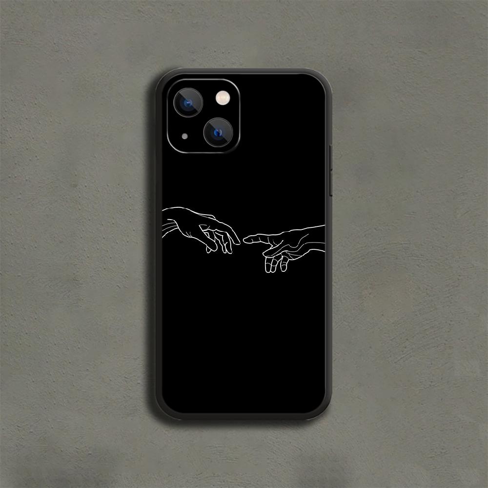 People Line Art Cell Phone Case For iPhone Samsung Galaxy Redmi Xiaomi Oppo OnePlus Note S A 7 8 9 10 11 12 13 14 20 21 22 23 53 54 Pro Max Plus Ultra