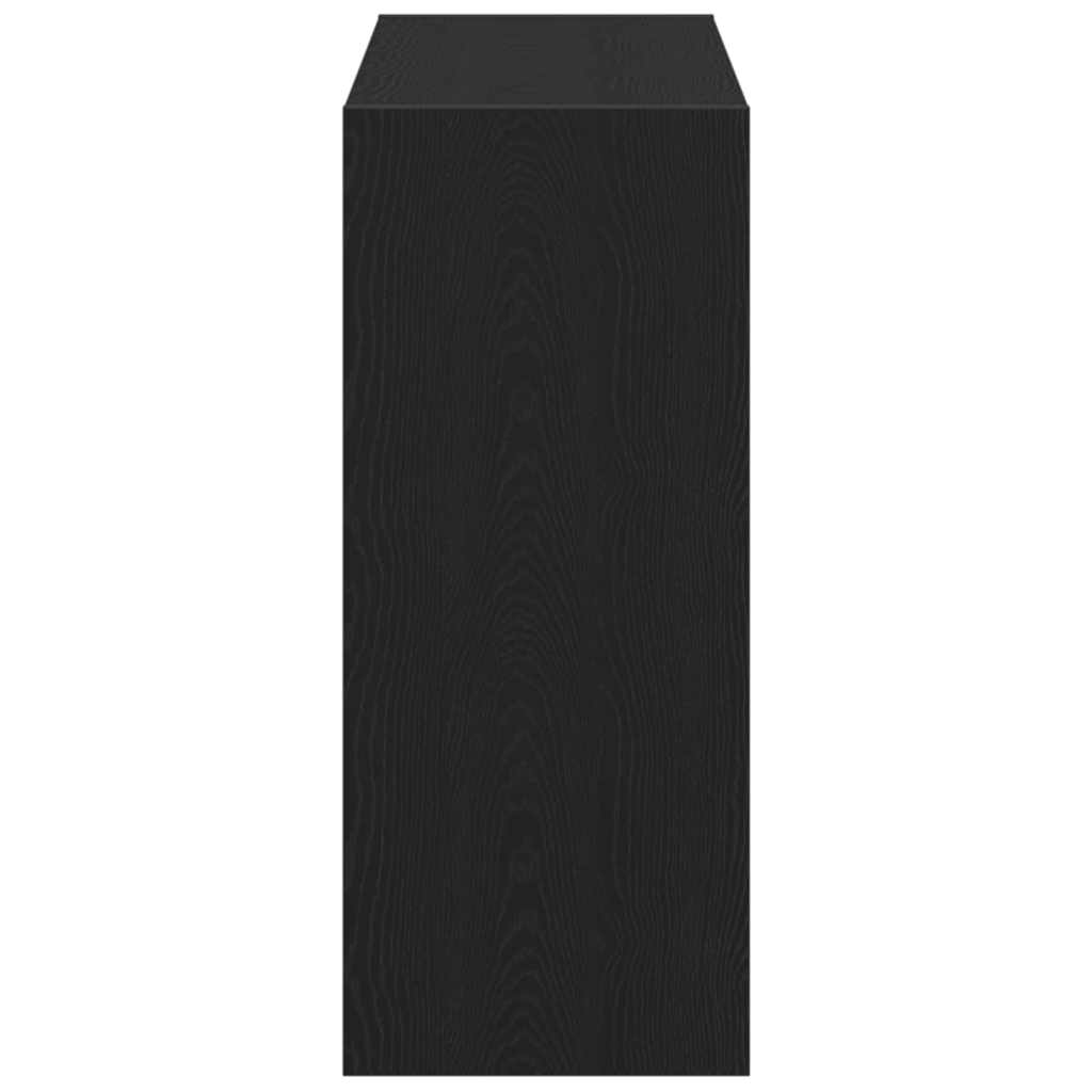 Bookshelf 2 pcs Black Oak Effect 80 x 30 x 72 cm