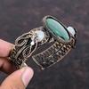 Malachite Gemstone Bangle Copper Wire Wrapped Cuff Bracelet Moonstone Bangle Handmade Adjustable Bangle Copper Wire Wrapped Jewelry For Gift