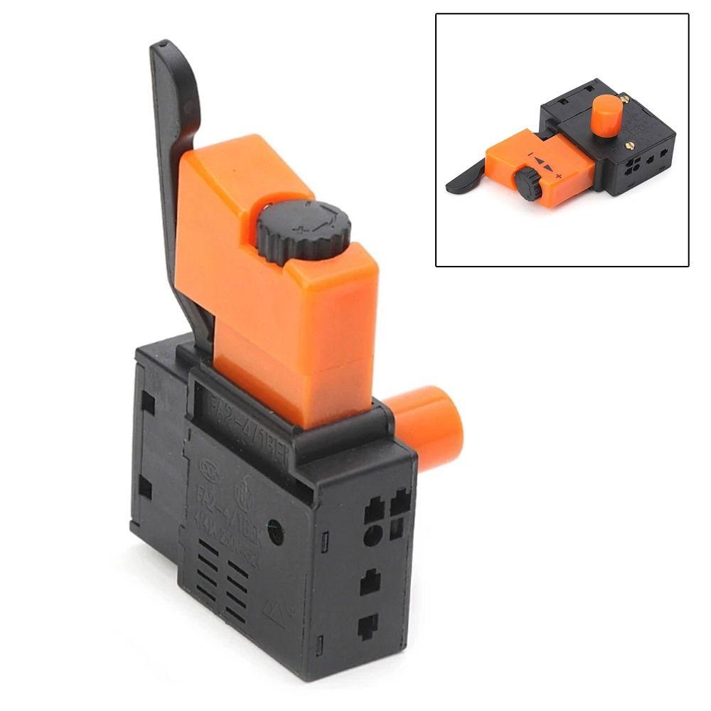 1Pcs Lock On Power Electric Drill Trigger Switch Speed Control FA2/61BEK New Speed Switch