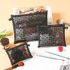 Transparent Make Up Bag Travel Storage Wash Bag Makeup Organizer Case Pouch Portable \n Love Heart Mesh Cosmetic Bags For Women