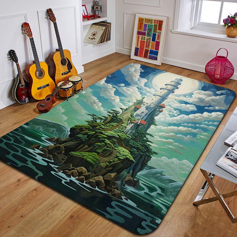 Ковер с принтом C-Clouds Модный коврик для йоги Нескользящий ковер Украшение спальни Уличный ковер Спальня Подарок на день рождения