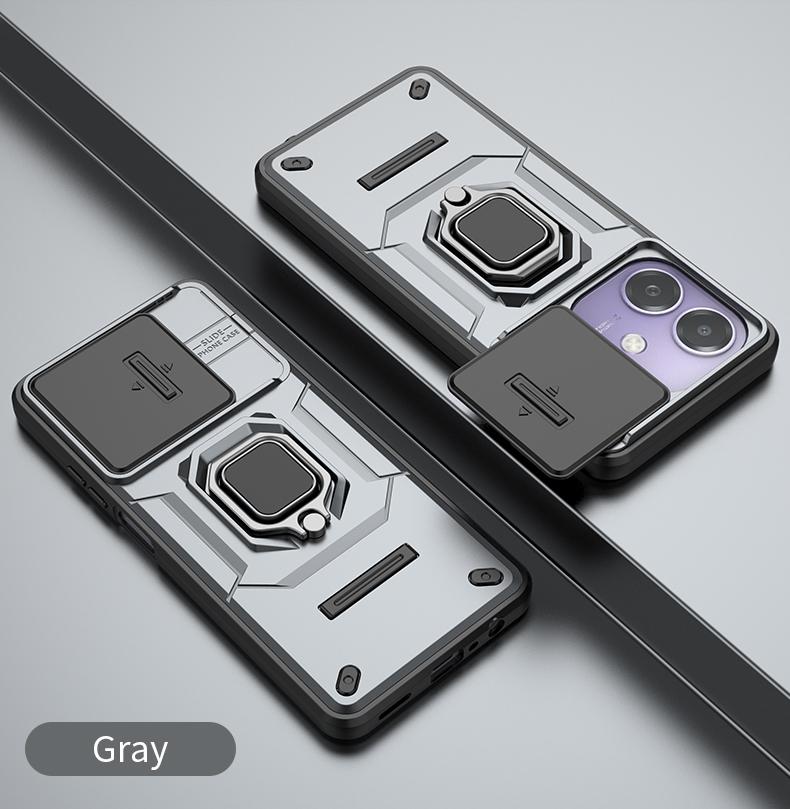 Противоударный чехол Armor для OPPO A40 4G A40M A60 A80 5G A3 Pro A3x Защитная крышка Магнитное кольцо Подставка Держатель Coque Fundas Capa
