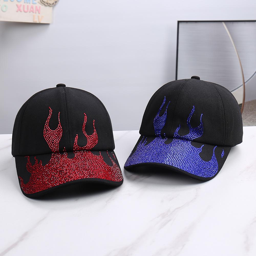 Spring and summer new fashion flame printing design versatile baseball cap outdoor leisure temperament cap