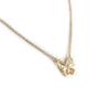 Les Trésors De Lily [K9127] - White 'Butterfly' Gold-Plated Necklace