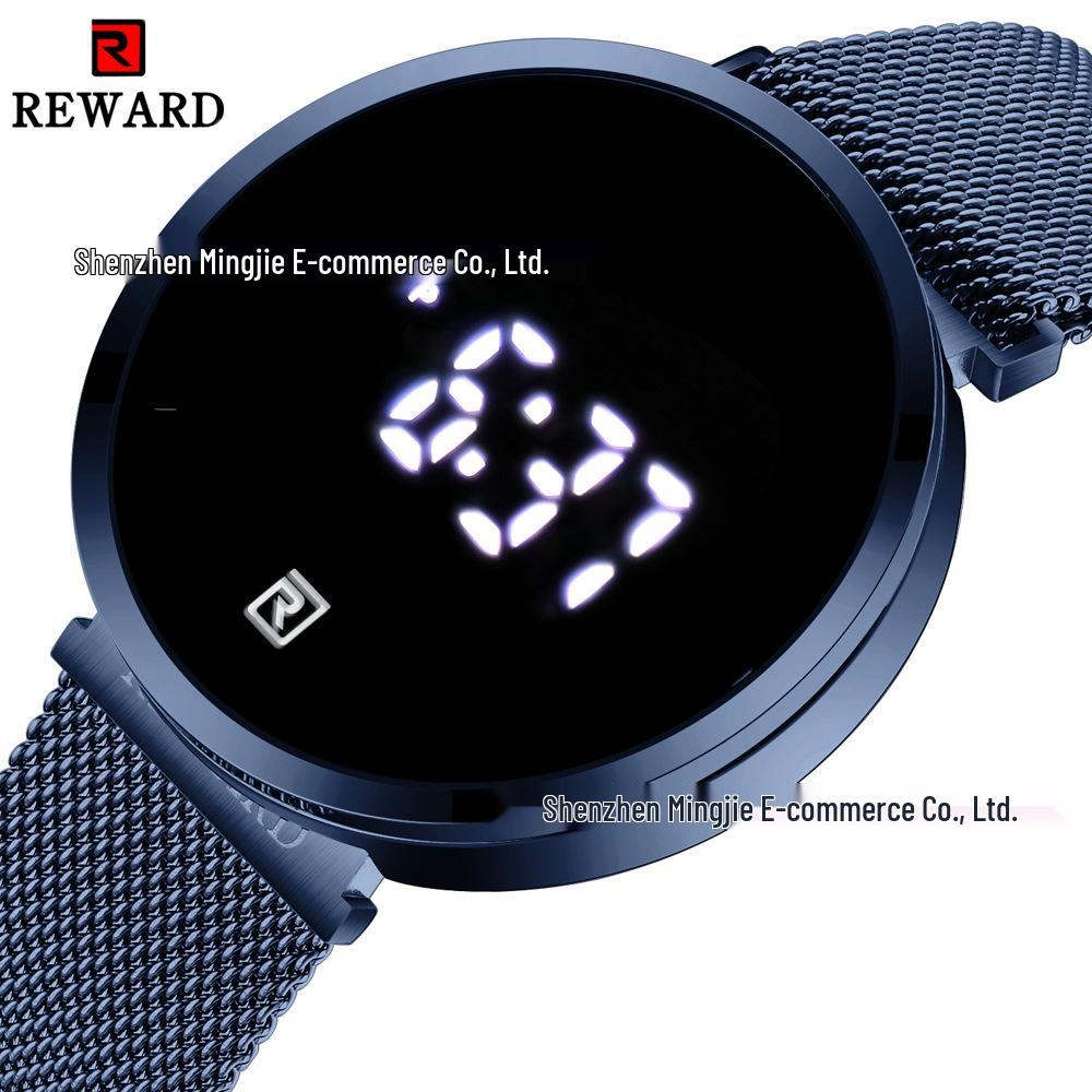 REWARD Водонепроницаемые светодиодные спортивные часы для мужчин 52002 - Многофункциональные и светящиеся