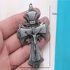 1 шт./религиозная ретро-крест Иисуса, металлическая медаль, большой крест, христианская медаль, крест, религиозная мужская подвеска