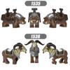 Classic Medieval War Series Wild Boar Horned Sheep Mounts Building Blocks Evil Dwarf Animals Mount DIY Bricks Toys For Kids Gift