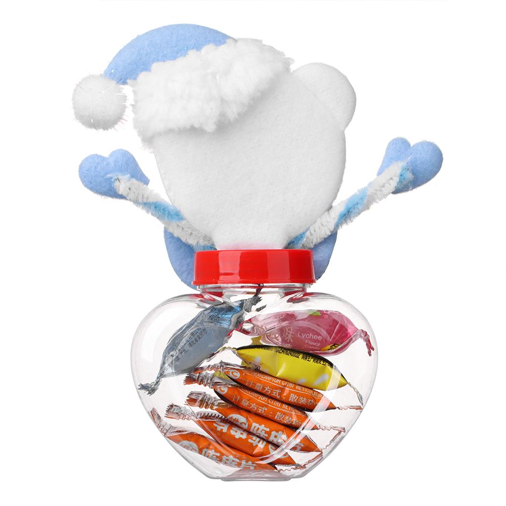 Party Decoration Storage Organizer Storage Bottle Kids Cute Box Candy Jar Santa Claus Christmas