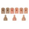 Silicone Piercing Practice Model Simulation Soft Flexible Nose Ears Model for Display Teaching