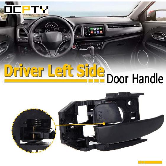 OCPTY Door Handle Interior Driver Left Side Replacement fit 2001-2006 for Hyundai Elantra Inside Door Handle Black