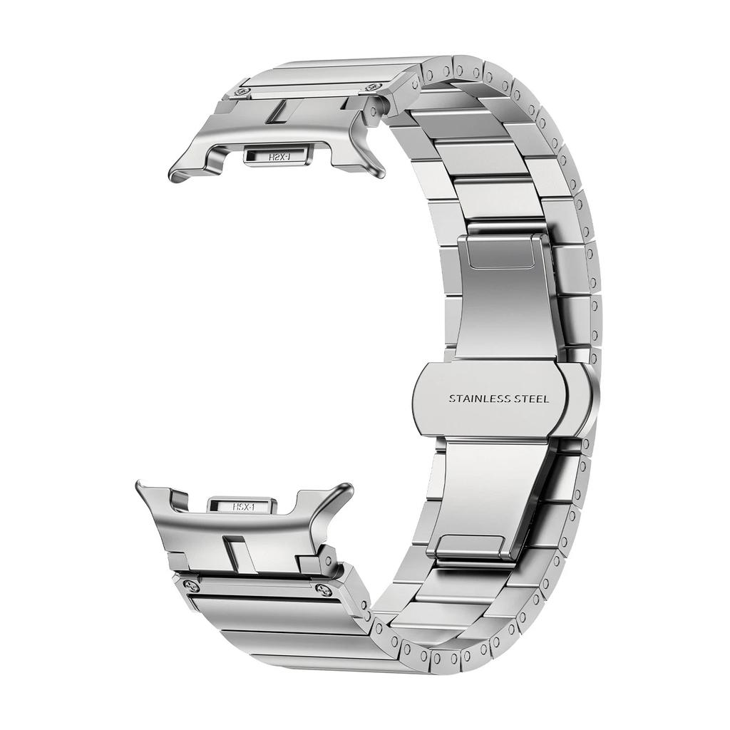 Premium No-Gap Stainless Steel Bamboo-Link Watch Band for Samsung Galaxy Watch 8 (40/44mm) & Watch 8 Classic (46mm)