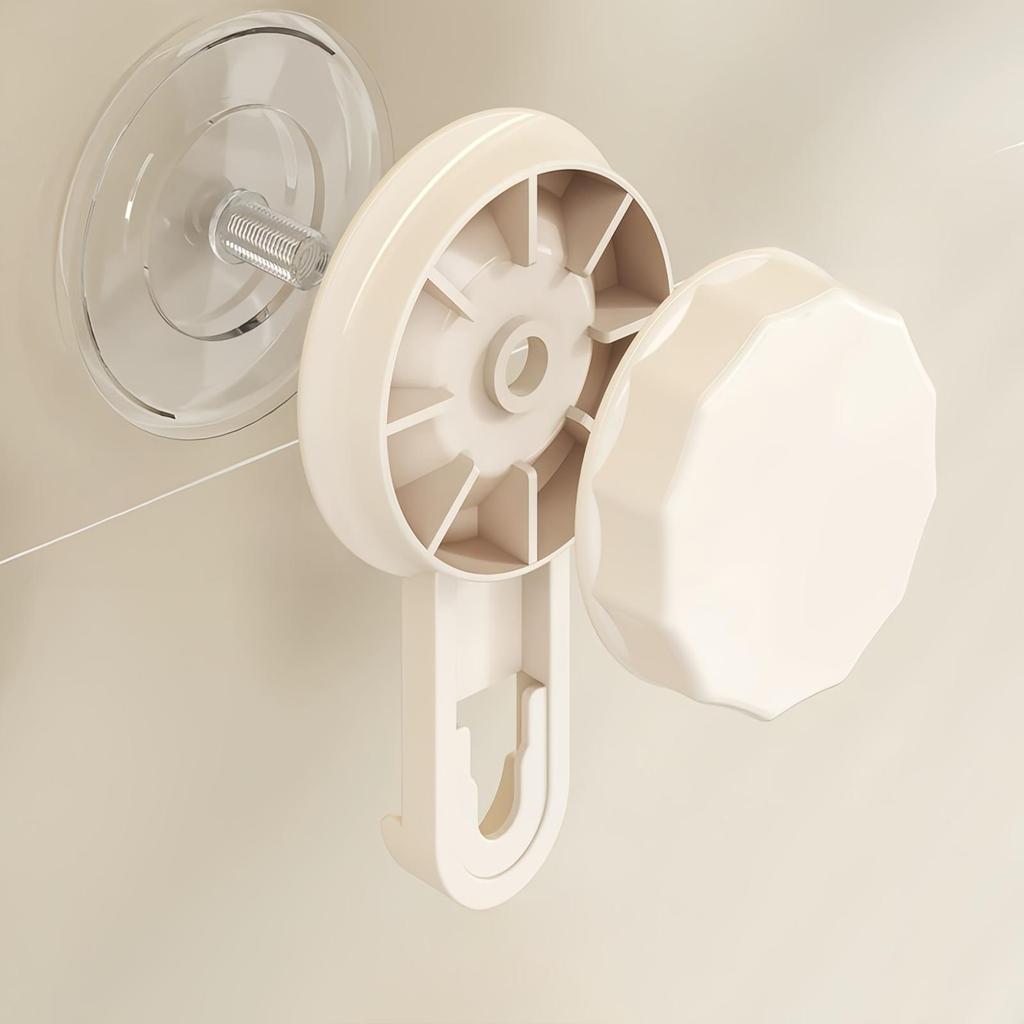 Kitchen Suction Cup Folding Storage Rack Household Multi-Layer Pot Rack Wall Mounted Storage Rack Carbon Steel Material