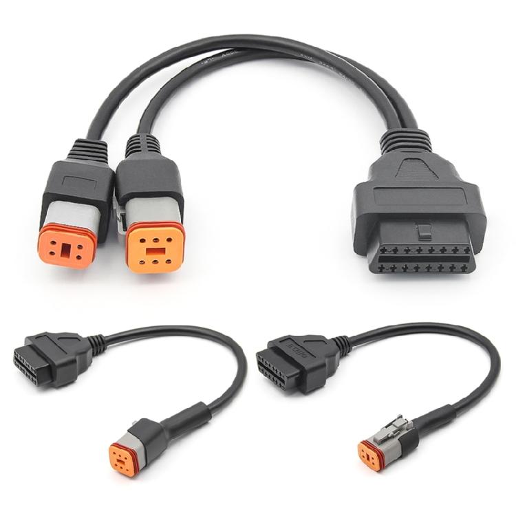 Диагностический кабель Easy Plugs & Play Точная диагностика для мотоцикла с 6+4-контактными интерфейсами Удобный дизайн