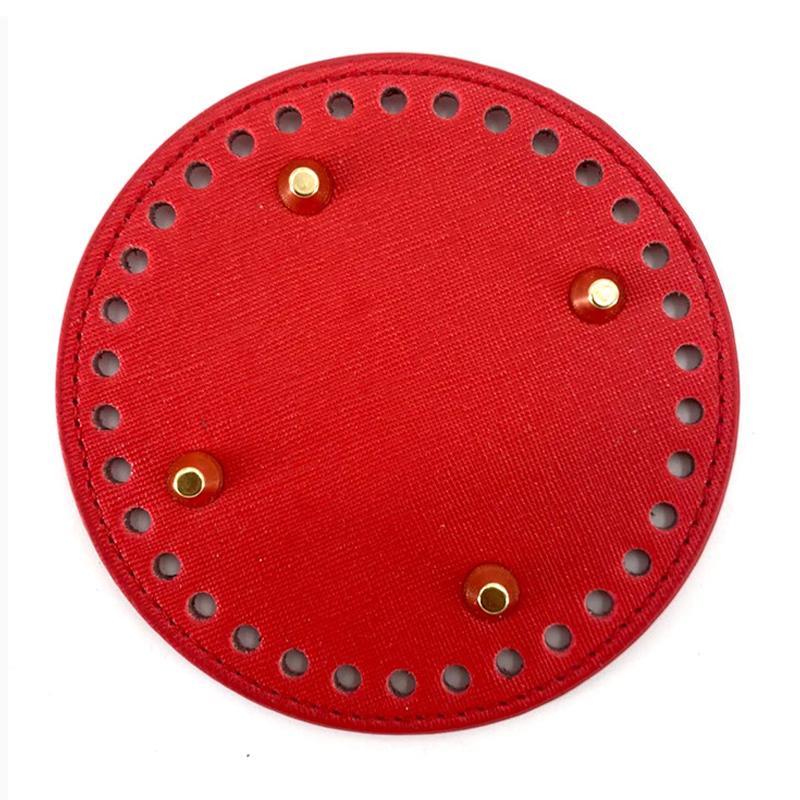 12 см кожаное дно сумки круглое из искусственной кожи для вязаной сумки своими руками крючком дно для сумки часть аксессуары