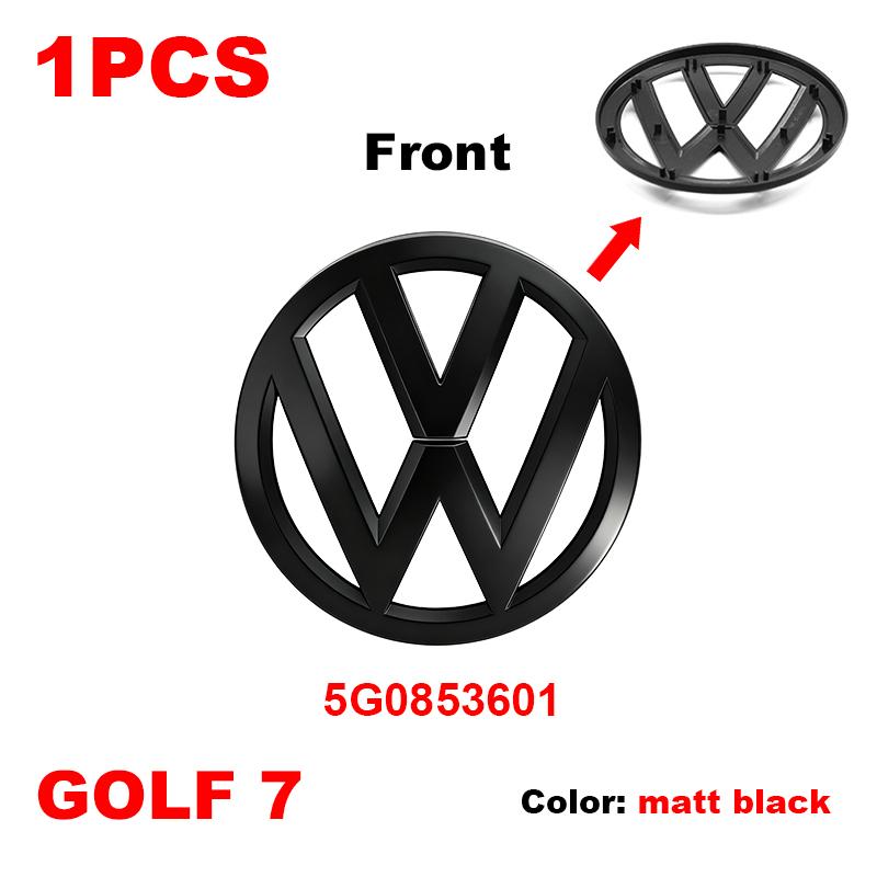 O4Car Front Bonnet Grill Rear Trunk Emblem Logo Badge Accessories 5G0853601 5G0853630H For Volkswagen Golf 7 MK7 2014-2017 Badge