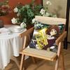 HHibike EEuphoniumS Cushion Cover Silky Short Plush Invisible Zipper Dustproof Sofa Pillow Case for Home Decor