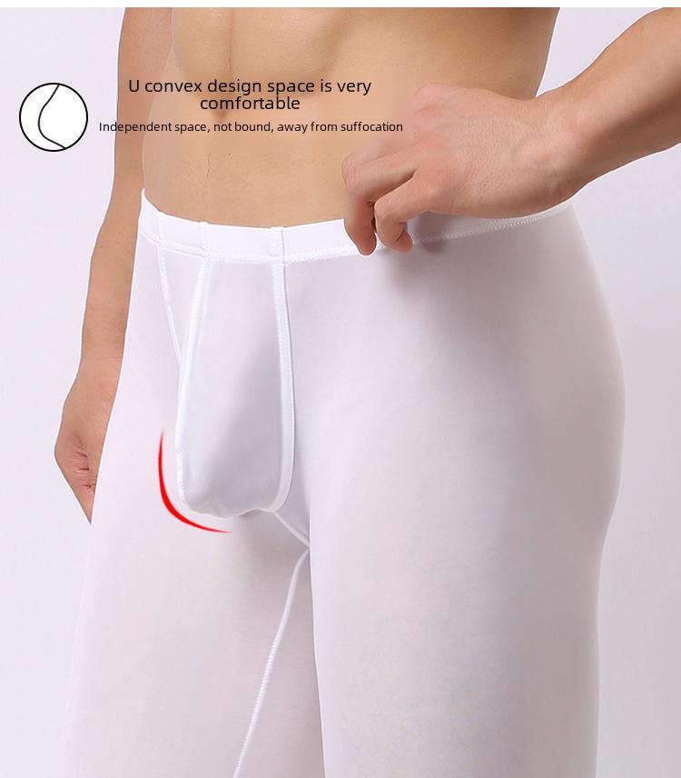 Men's Ultra-Thin Ice Silk Casual Leggings