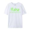 Смешные False It Because It True Компьютерное кодирование Графические футболки Мужские Хлопковые рубашки Для мужчин Марди Гра