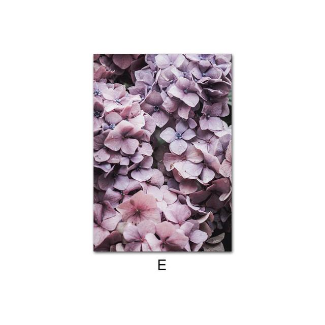 Nature Landscape Canvas Painting Beige Purple Flower Sunset Scandinavian Art Poster Print Nordic Room Wall Decoration Picture