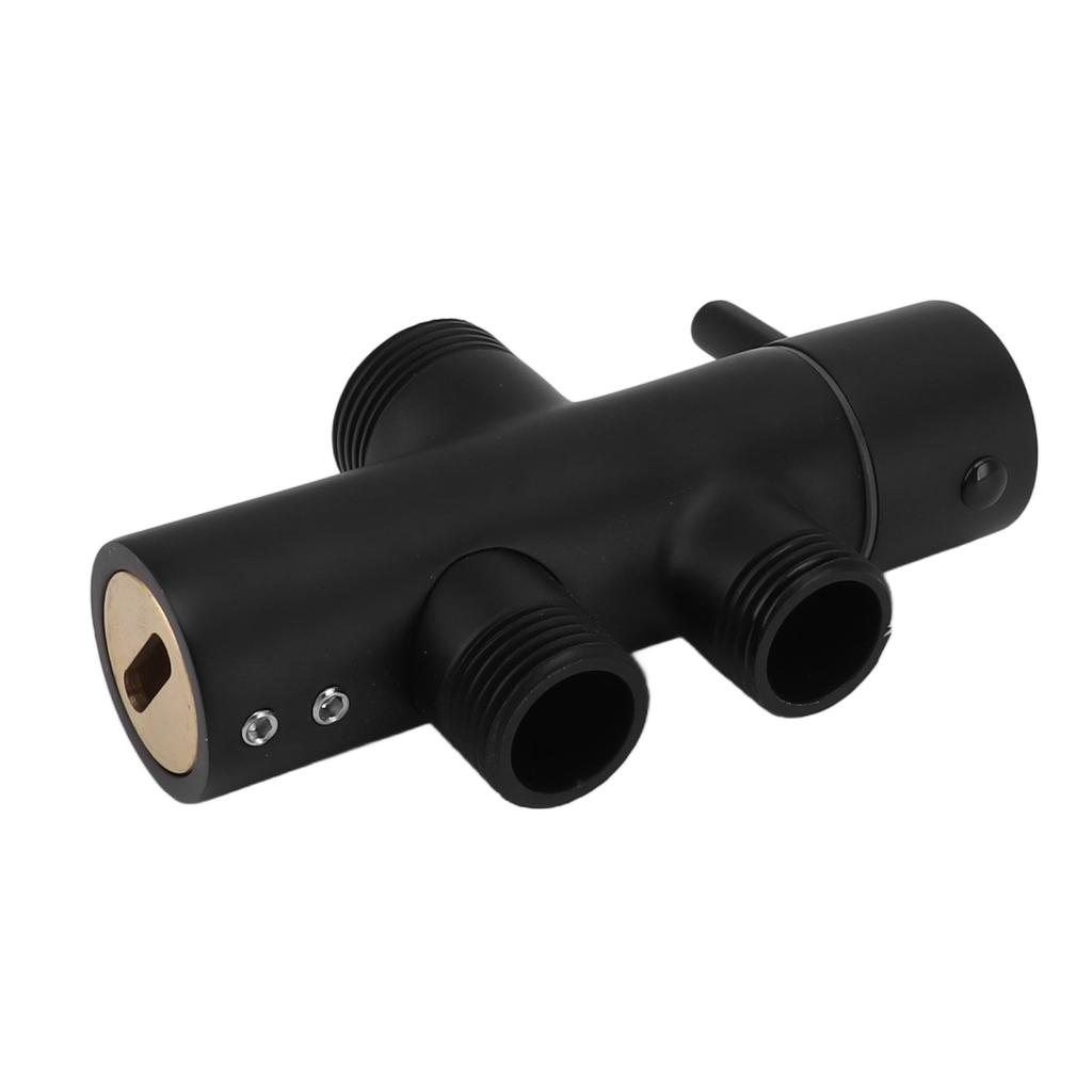 Переключатель для душевой лейки Черный Ржавчиноустойчивый Герметичный Настенный Переключатель для душевой штанги Клапан-переключатель для туалета