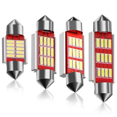 1X 4014 SMD светодиодный C5W C10W автомобильный светильник для чтения Авто гирлянда внутренняя купольная лампа 31 мм 36 мм 39 мм 41 мм