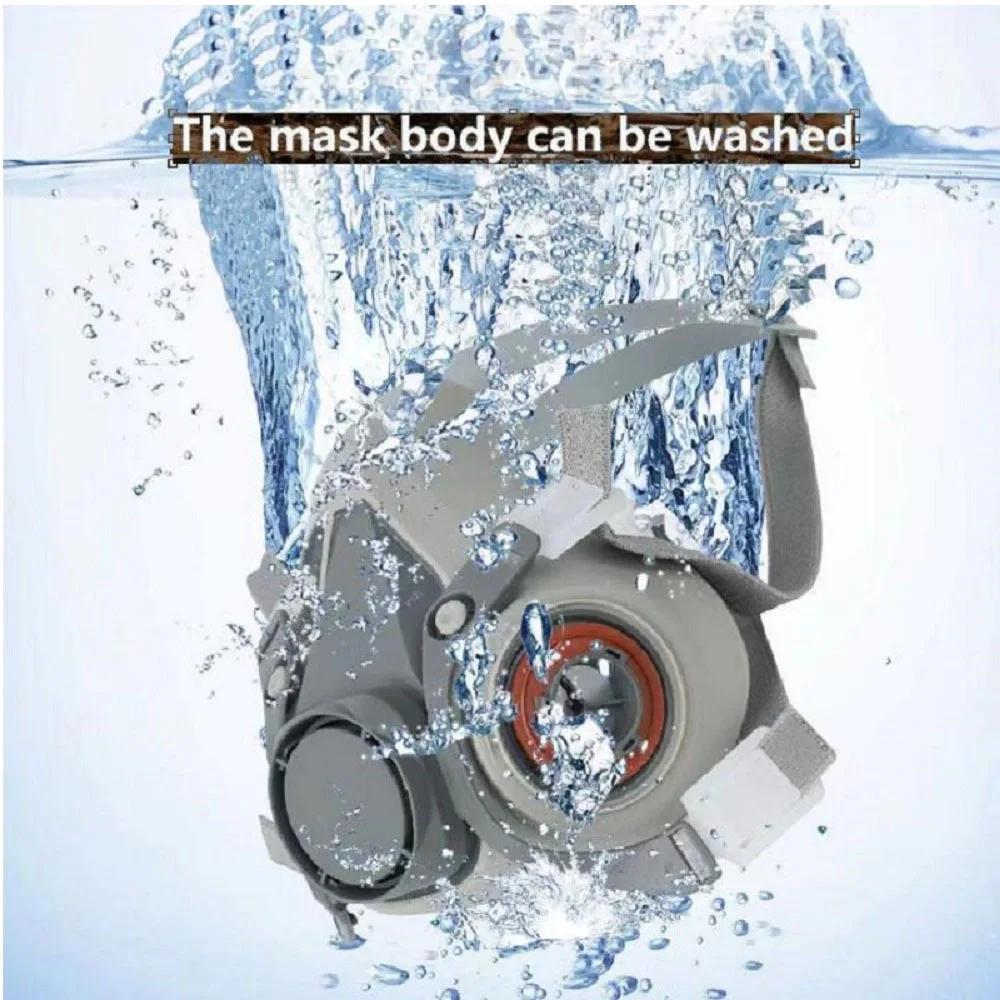 Химический полулицевой 6200 пылезащитный респиратор, маска для распыления промышленной окраски с защитными противотуманными очками, защитная работа