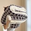 Houndstooth Pattern Spring Autumn Warm Fleece Blanket Cozy Soft Office Naps Sofa Bed Throw Blankets Jacquard Soft Plush Blanket