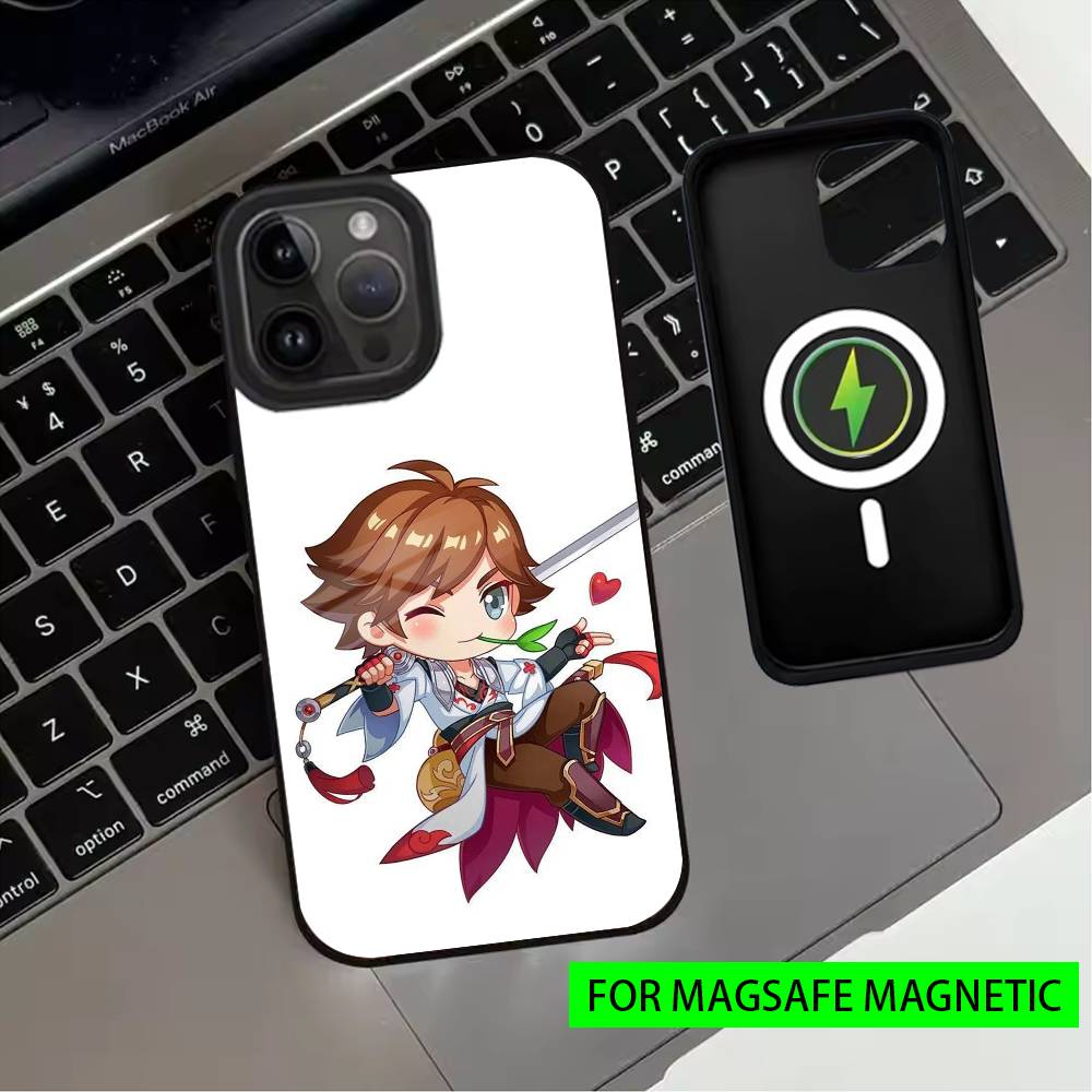 Чехол для телефона H-Honor of K-Kings Li Bai-es Для iPhone 17, 16, 15, 14, 13, 12, 11 Plus, Pro Магнитный Для Magsafe Беспроводная Зарядка