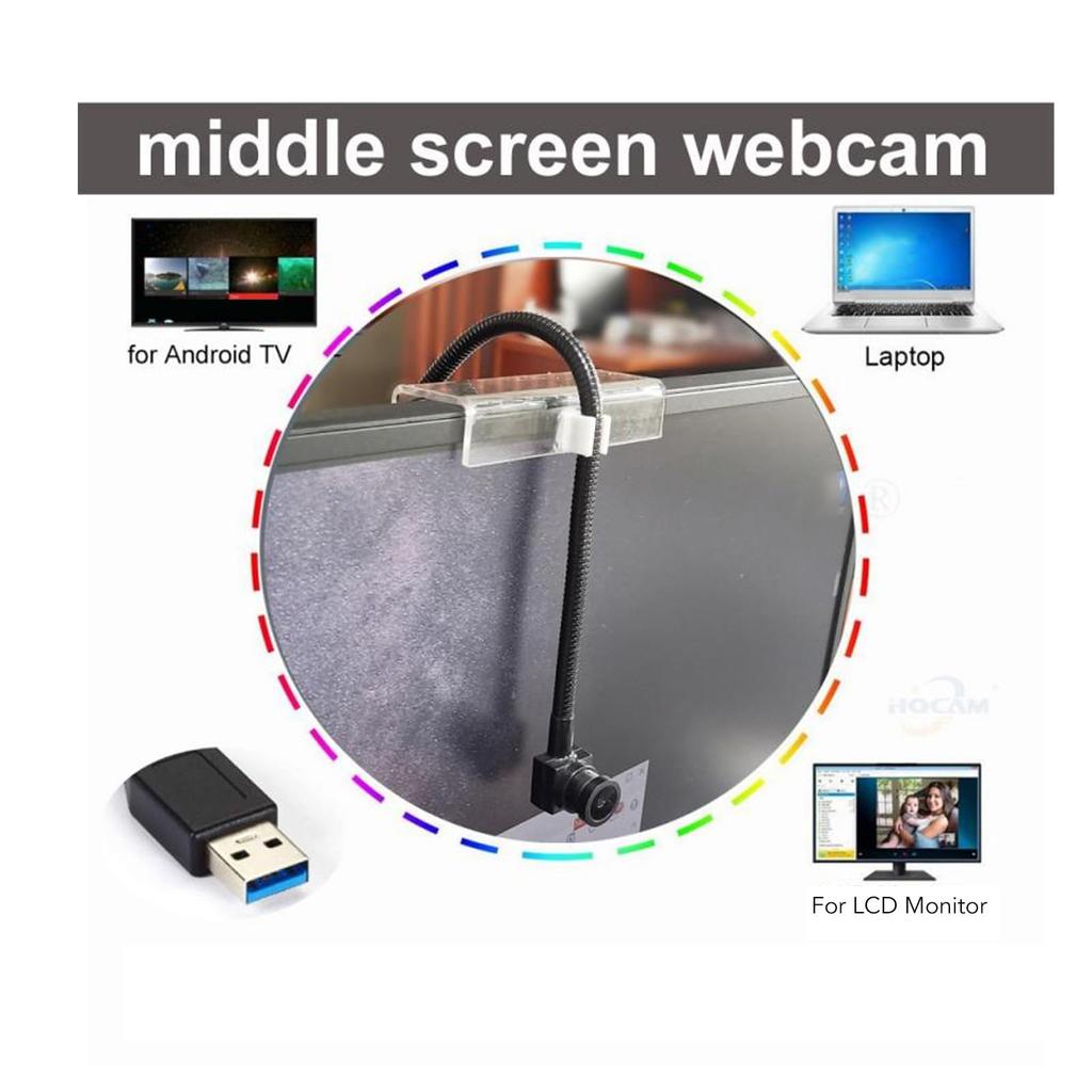 Eye to Cam Webcam Plug and Play USB Webcam with Adjustable USB Webcam for Laptop and Desktop 1080P, Microphone,