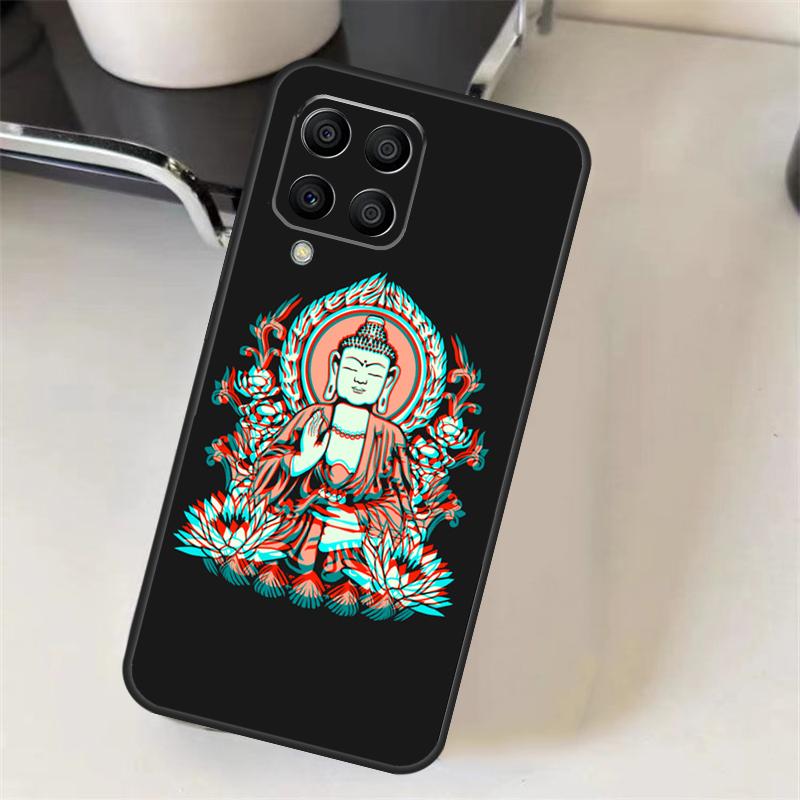 Психоделический Чехол с Буддой Гаутамой для Samsung Galaxy M15 M35 M55 M56 M36 M16 M06 M31 M13 M33 M53 M12 M32 M52 M14 M34 M54