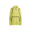 Contrast Stripe Casual Stand Collar Jacket Women Jacket Yellow HG2007